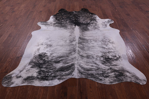 Grey Brindle Natural Cowhide Rug - XX-Large 7' 10