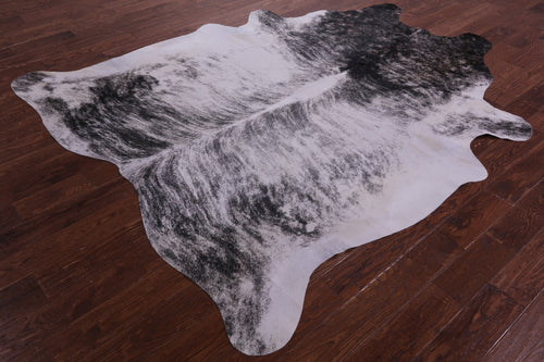 Grey Brindle Natural Cowhide Rug - XX-Large 7' 10