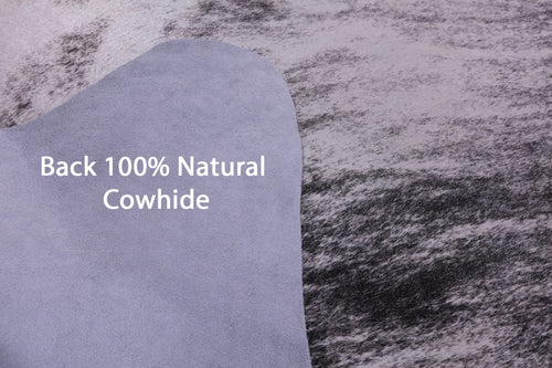 Grey Brindle Natural Cowhide Rug - XX-Large 7' 10