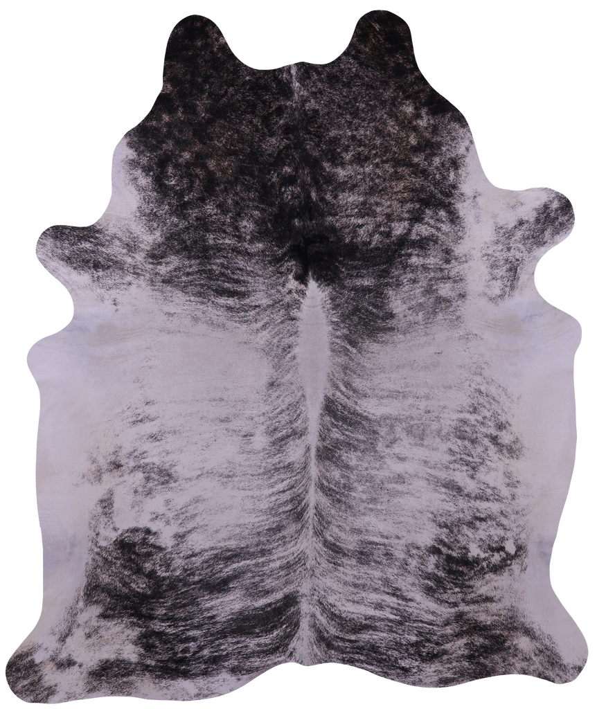 Grey Brindle Natural Cowhide Rug - XX-Large 7' 10"H x 6' 8"W