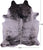 Grey Brindle Natural Cowhide Rug - XX-Large 7' 10"H x 6' 8"W
