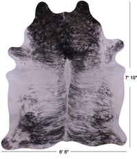 Thumbnail for Grey Brindle Natural Cowhide Rug - XX-Large 7' 10