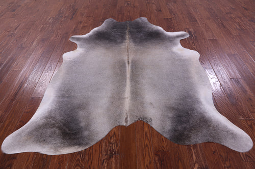 Grey Natural Cowhide Rug - X-Large 7' 3