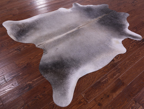 Grey Natural Cowhide Rug - X-Large 7' 3