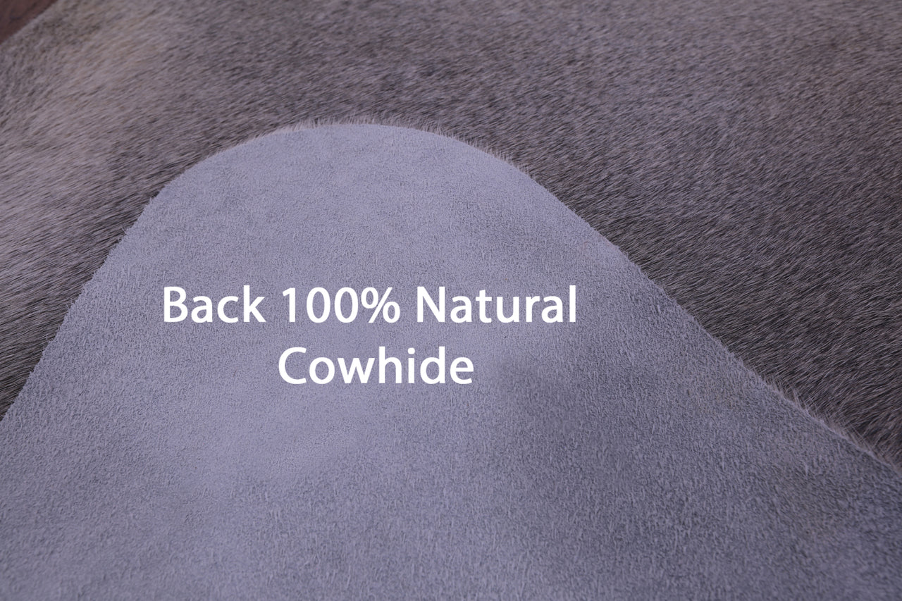 Grey Natural Cowhide Rug - X-Large 7' 3"H x 6' 5"W