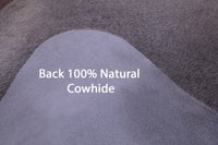 Thumbnail for Grey Natural Cowhide Rug - X-Large 7' 3