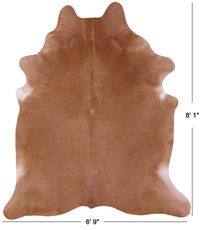 Thumbnail for Light Brown Natural Cowhide Rug - XX-Large 8' 1