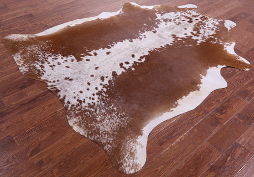 Brown Salt & Pepper Natural Cowhide Rug - XX-Large 8' 0