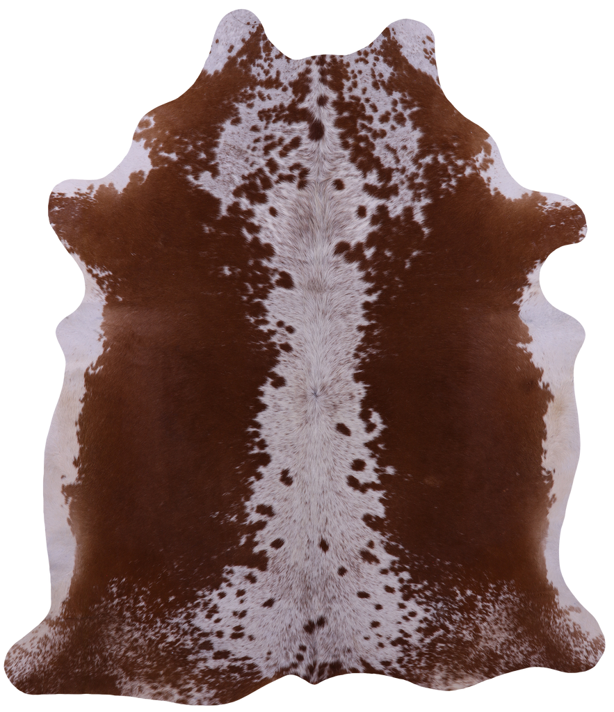 Brown Salt & Pepper Natural Cowhide Rug - XX-Large 8' 0"H x 6' 8"W
