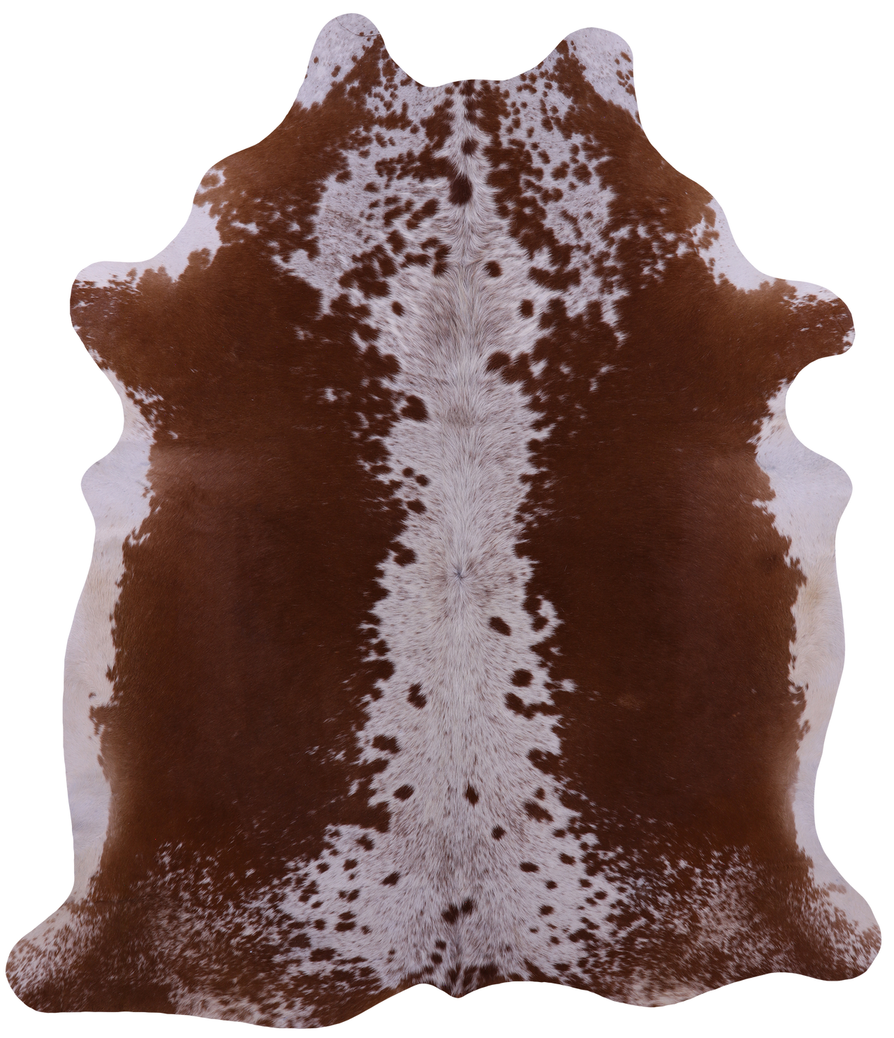 Brown Salt & Pepper Natural Cowhide Rug - XX-Large 8' 0"H x 6' 8"W