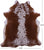 Brown Salt & Pepper Natural Cowhide Rug - XX-Large 8' 0"H x 6' 8"W
