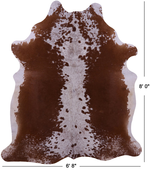 Brown Salt & Pepper Natural Cowhide Rug - XX-Large 8' 0