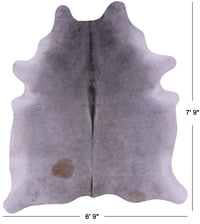 Thumbnail for Grey Natural Cowhide Rug - XX-Large 7' 9