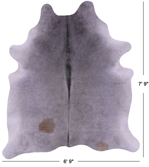 Grey Natural Cowhide Rug - XX-Large 7' 9