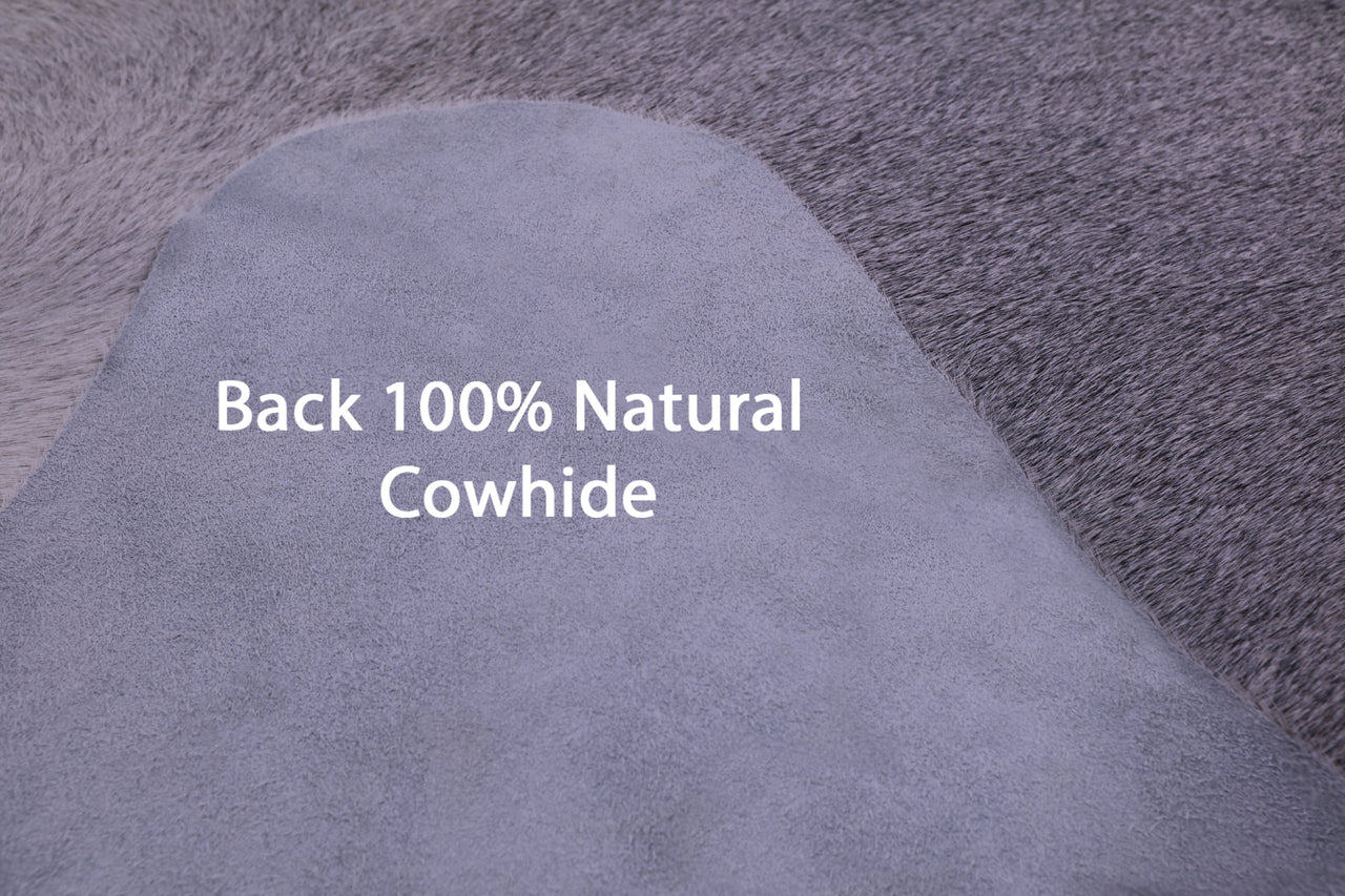 Grey Natural Cowhide Rug - XX-Large 7' 9"H x 6' 9"W