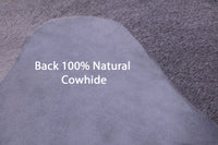 Thumbnail for Grey Natural Cowhide Rug - XX-Large 7' 9