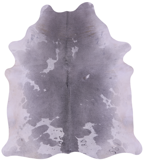 Grey & White Natural Cowhide Rug - XX-Large 8' 0