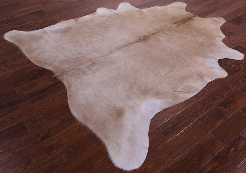 Light Brown Natural Cowhide Rug - XX-Large 7' 6