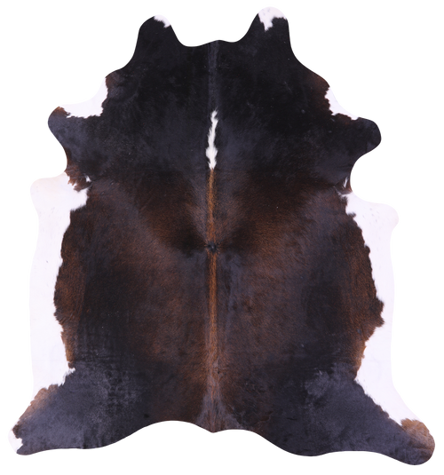 Dark Brown Natural Cowhide Rug - XX-Large 7' 10