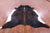 Dark Brown Natural Cowhide Rug - XX-Large 7' 10"H x 7' 4"W