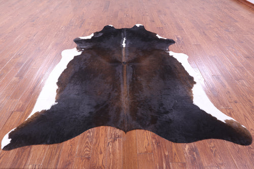 Dark Brown Natural Cowhide Rug - XX-Large 7' 10