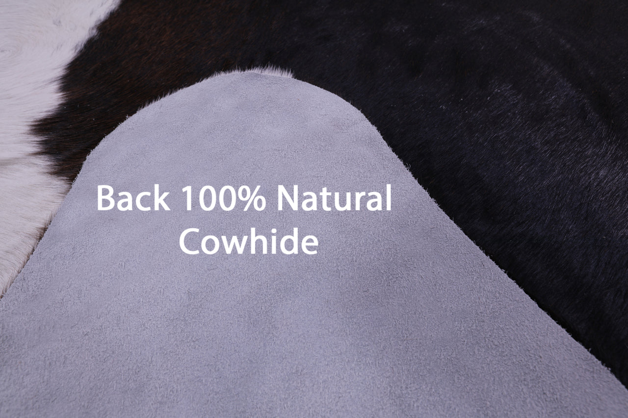 Dark Brown Natural Cowhide Rug - XX-Large 7' 10"H x 7' 4"W