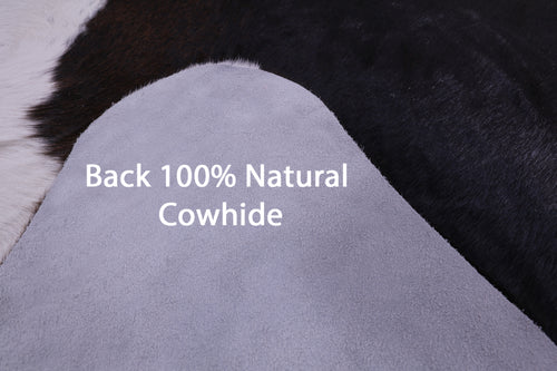 Dark Brown Natural Cowhide Rug - XX-Large 7' 10