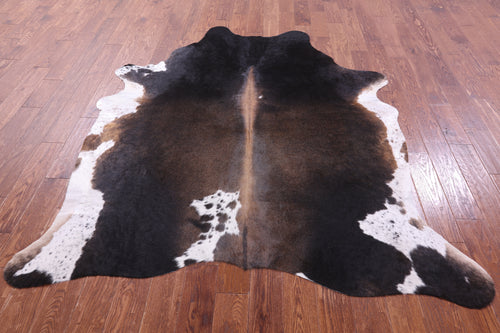 Dark Brown Natural Cowhide Rug - X-Large 7' 2