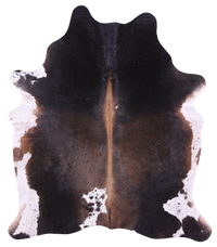 Thumbnail for Dark Brown Natural Cowhide Rug - X-Large 7' 2