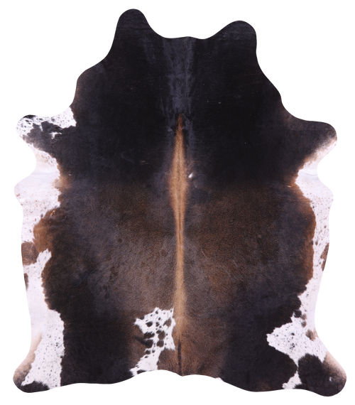 Dark Brown Natural Cowhide Rug - X-Large 7' 2