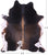 Dark Brown Natural Cowhide Rug - X-Large 7' 2"H x 6' 2"W