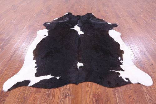 Black & White Natural Cowhide Rug - XX-Large 7' 5