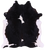 Black & White Natural Cowhide Rug - XX-Large 7' 5"H x 6' 2"W