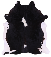 Thumbnail for Black & White Natural Cowhide Rug - XX-Large 7' 5