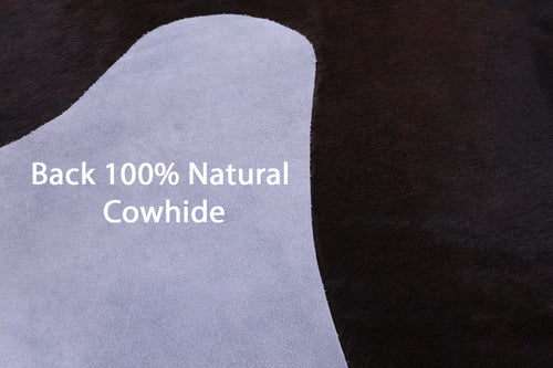 Dark Brown Natural Cowhide Rug - XX-Large 8' 0