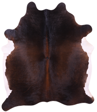 Thumbnail for Dark Brown Natural Cowhide Rug - XX-Large 8' 0