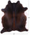Dark Brown Natural Cowhide Rug - XX-Large 8' 0"H x 6' 9"W