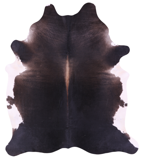 Dark Brown Natural Cowhide Rug - XX-Large 7' 8