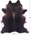 Dark Brown Natural Cowhide Rug - XX-Large 7' 8"H x 6' 8"W