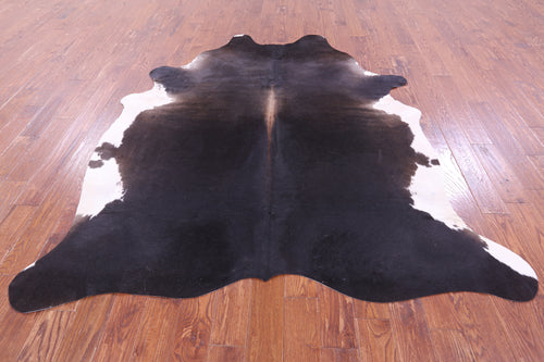 Dark Brown Natural Cowhide Rug - XX-Large 7' 8