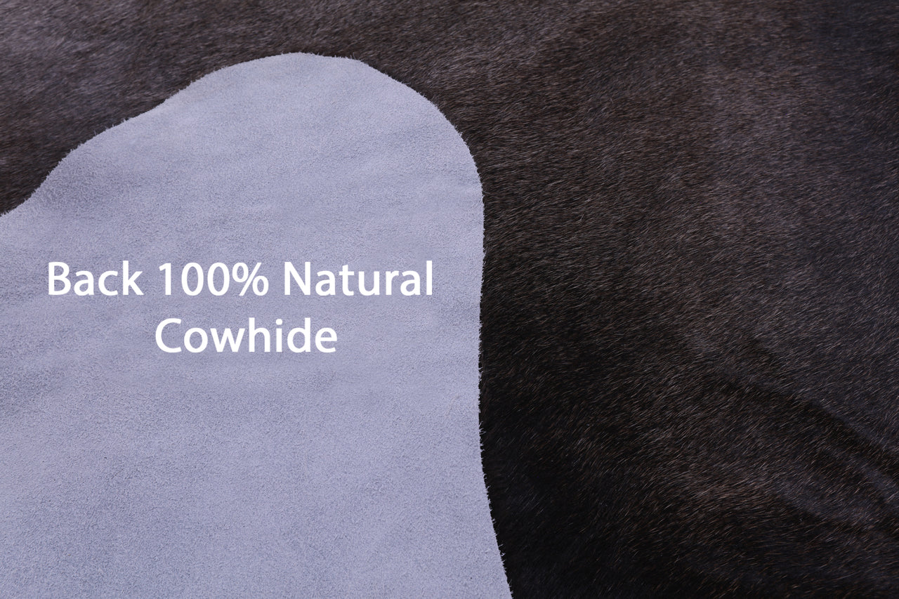 Grey Natural Cowhide Rug - XX-Large 8' 0"H x 7' 4"W