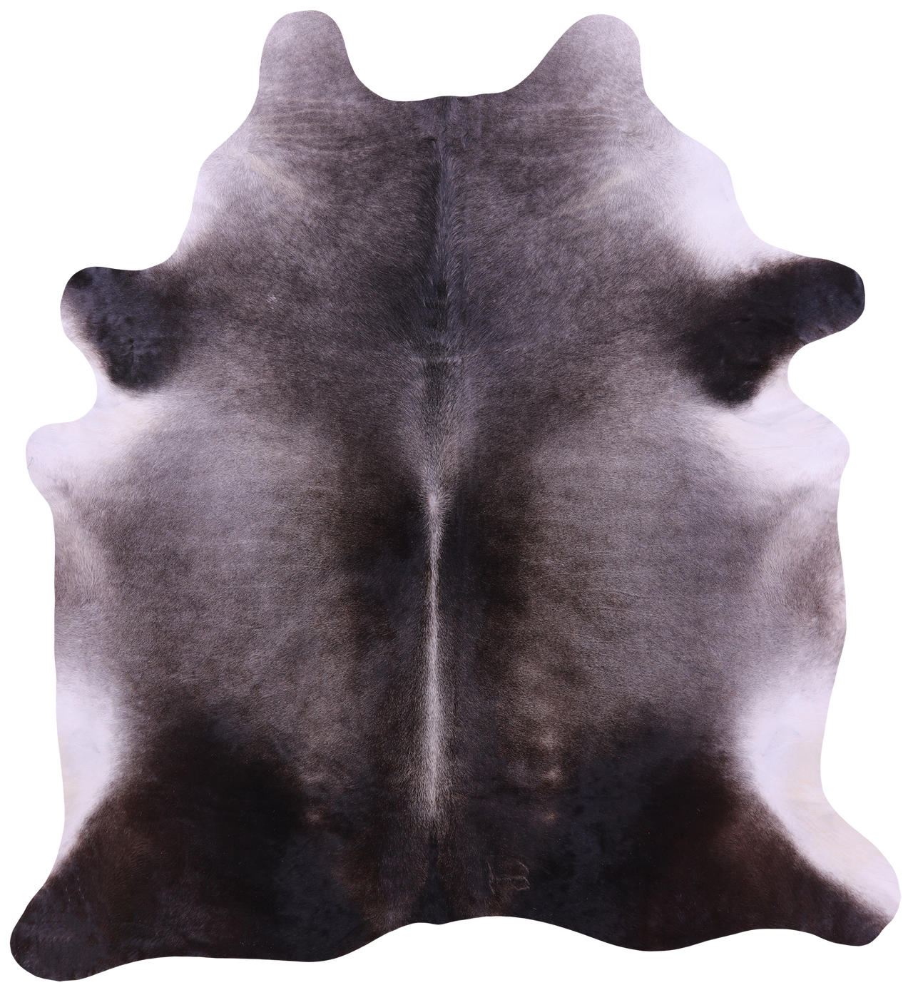 Grey Natural Cowhide Rug - XX-Large 8' 0"H x 7' 4"W