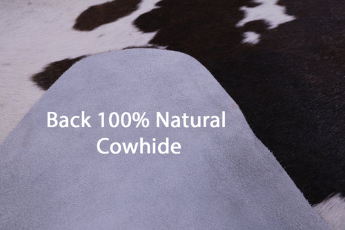 Brown & White Natural Cowhide Rug - XX-Large 7' 5