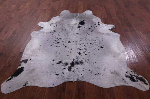 Black Salt & Pepper Natural Cowhide Rug - XX-Large 8' 0