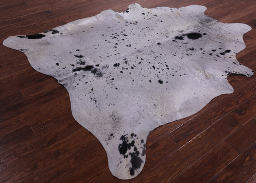 Black Salt & Pepper Natural Cowhide Rug - XX-Large 8' 0