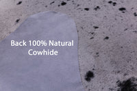 Thumbnail for Black Salt & Pepper Natural Cowhide Rug - XX-Large 8' 0