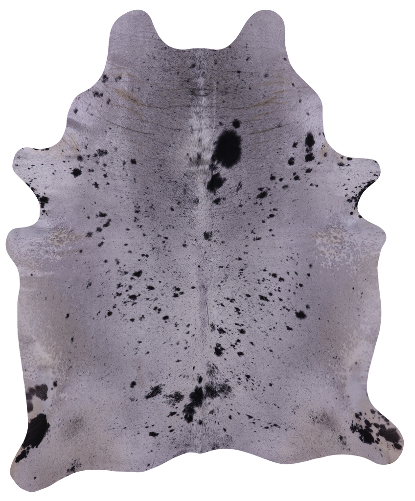 Black Salt & Pepper Natural Cowhide Rug - XX-Large 8' 0"H x 6' 7"W