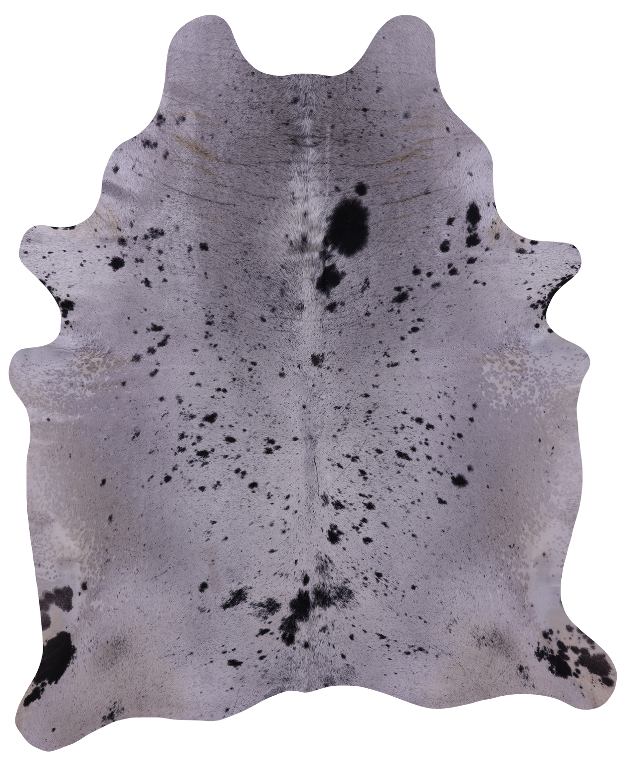 Black Salt & Pepper Natural Cowhide Rug - XX-Large 8' 0"H x 6' 7"W