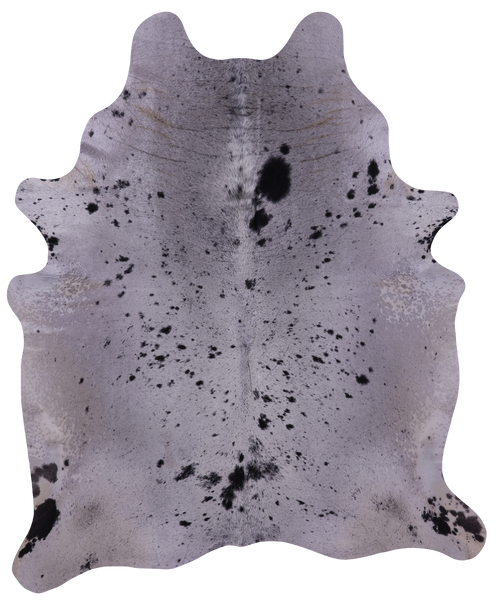 Black Salt & Pepper Natural Cowhide Rug - XX-Large 8' 0