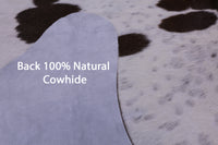 Thumbnail for Brown & White Natural Cowhide Rug - X-Large 7' 2